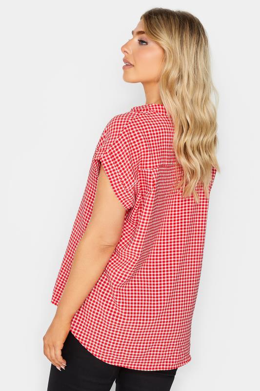 M&Co Red Gingham Short Sleeve Shirt | M&Co 3