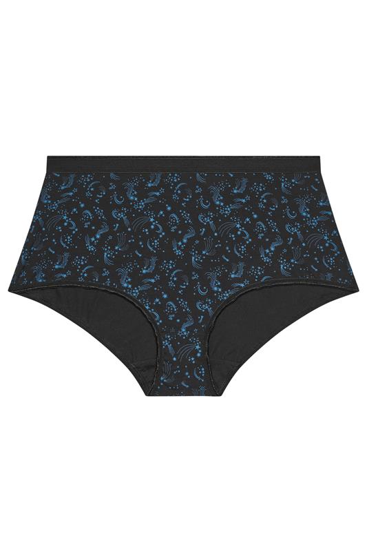 YOURS 5 PACK Plus Size Teal Blue Shooting Star Full Briefs | Yours Clothing 10