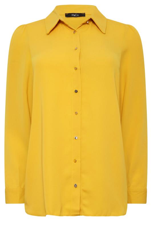 M&Co Yellow Button Through Tunic Shirt | M&Co 7