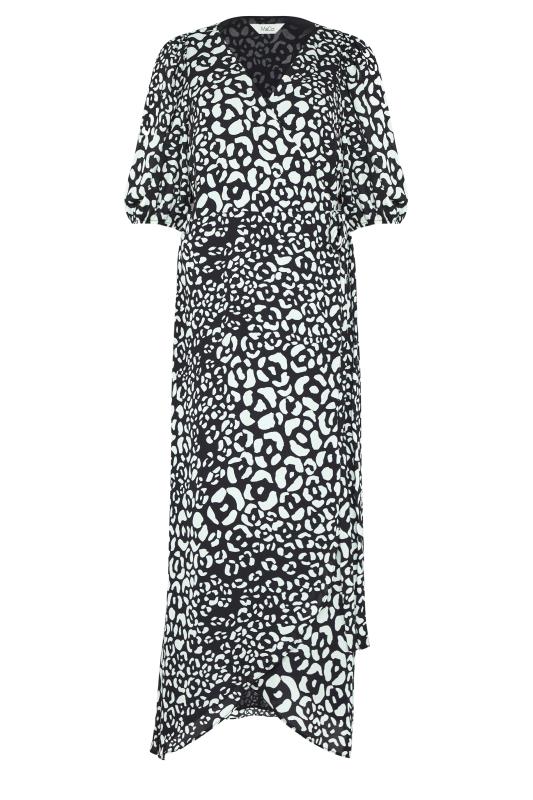 M&Co Black Animal Print Wrap Dress | M&Co 7