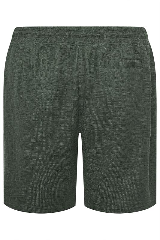BadRhino Big & Tall Green Textured Shorts | BadRhino 7