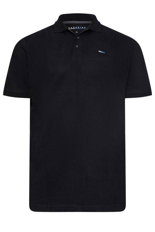 BadRhino 3 Pack Black & Navy Blue Plain Polo Shirts | BadRhino 5