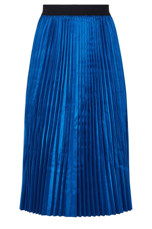 M&Co Cobalt Blue Pleated Midi Skirt | M&Co 4