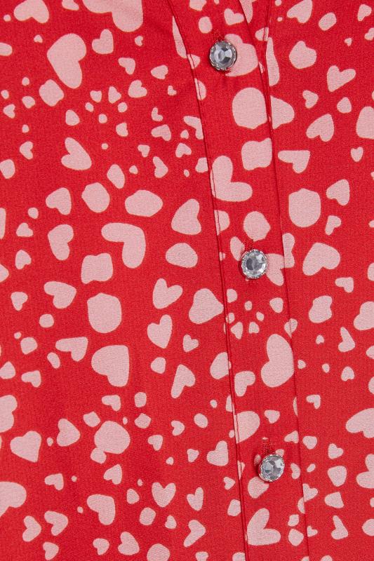 M&Co Red Heart Print Shirt | M&Co 5