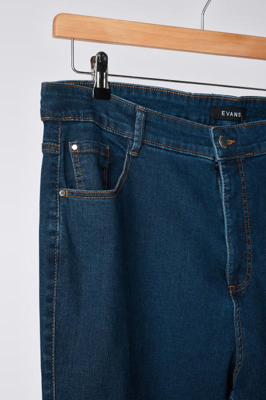 EVANS Plus Size Curve Fit Indigo Straight Leg Jeans 6