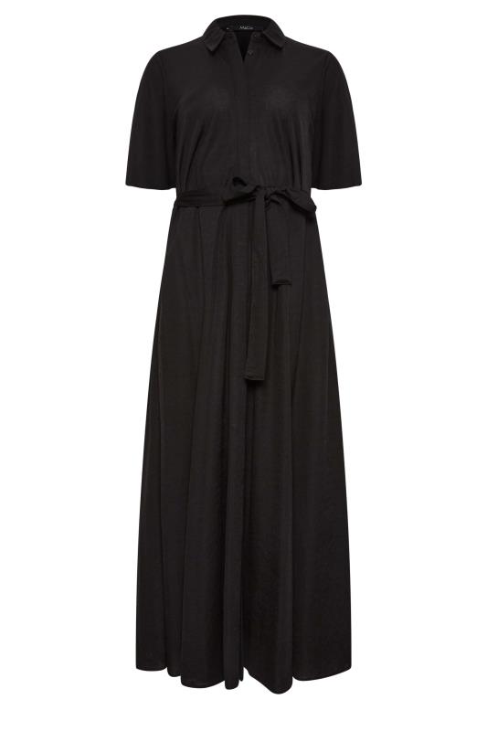 M&Co Black Button Through Collared Midaxi Dress | M&Co 6