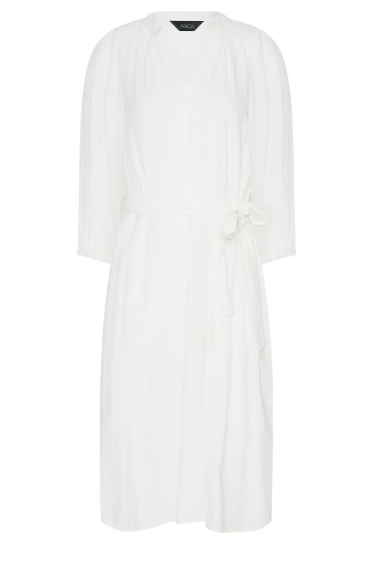 M&Co White Tie Waist Tunic Dress | M&Co 6
