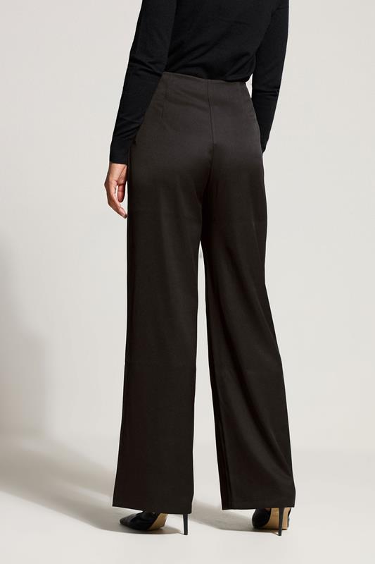 LTS Tall Black Military Button Detail Trousers | Long Tall Sally 2