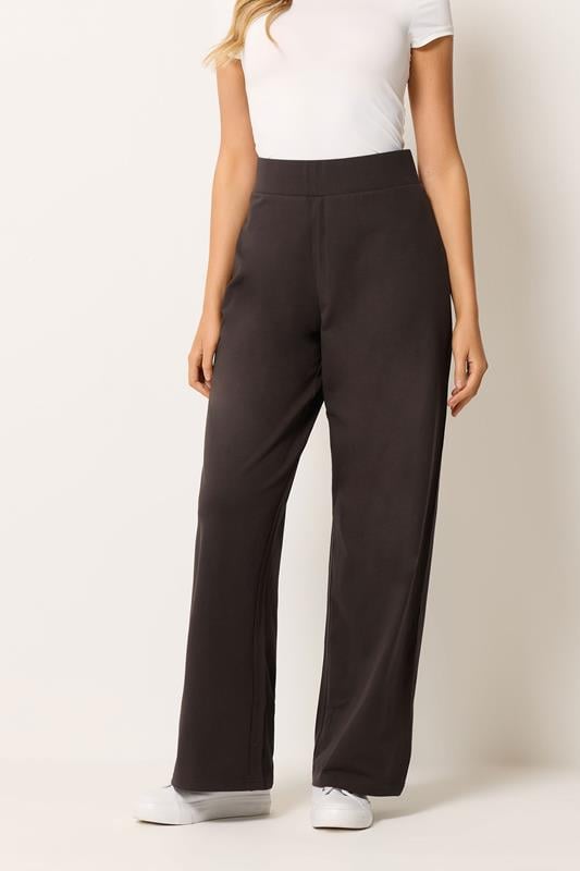  M&Co Chocolate Brown Wide Leg Yoga Pants