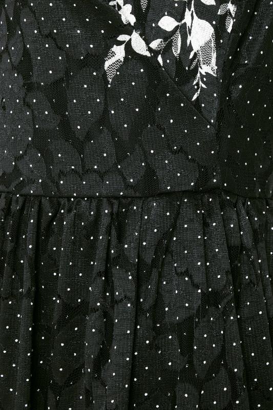 M&Co Black Lace Border Midi Dress | M&Co 5