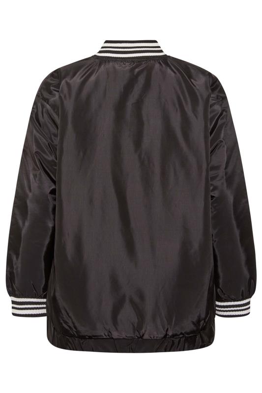 LIMITED COLLECTION Plus Size Black 'LA' Bomber Jacket | Yours Clothing 7