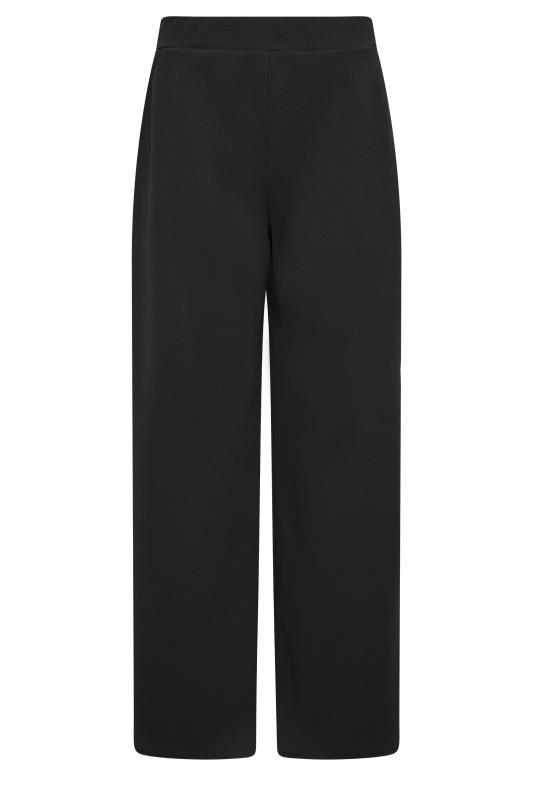 M&Co Black Stretch Scuba Wide Leg Trousers | M&Co 6