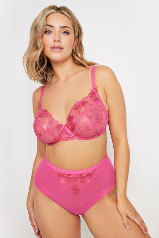 YOURSET 2 PACK Plus Size Pink & Black Briefs | Yours Clothing 2