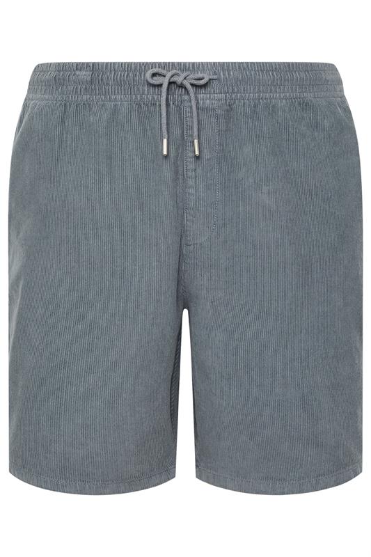 BadRhino Big & Tall Blue Elasticated Waist Corduroy Shorts | BadRhino 7