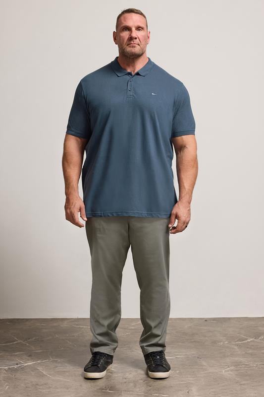 BadRhino Big & Tall Dark Blue Core Polo Shirt | BadRhino 1