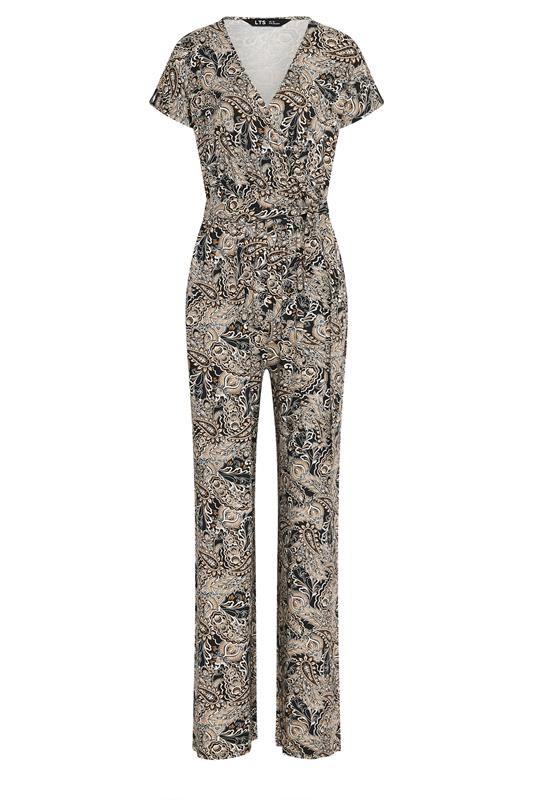 LTS Tall Women's Black Paisley Wrap Jumpsuit | Long Tall Sally 5