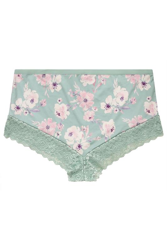 YOURSET 3 PACK Plus Size Pink Lace Trim Full Briefs | Yours Clothing 7