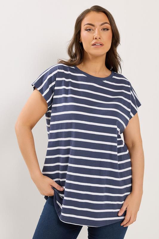 YOURS 3 PACK Plus Size Pink & White Grown-On Sleeves T-Shirts | Yours Clothing 2