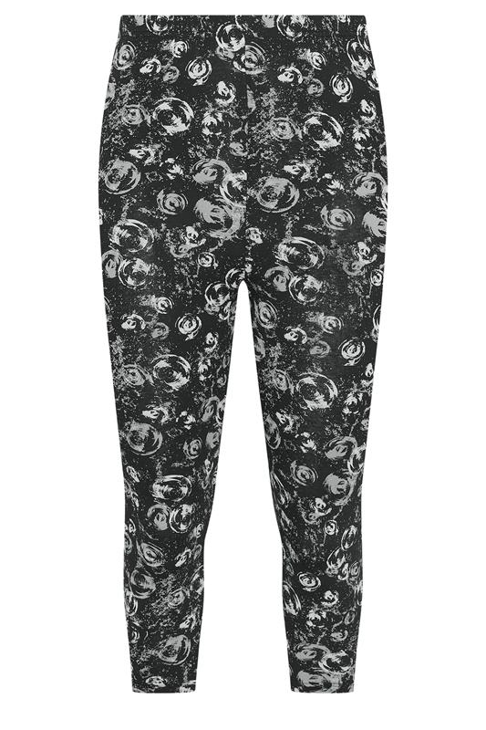 YOURSET 2 PACK Plus Size Grey Swirl Cropped Leggings | Yours Clothing 8
