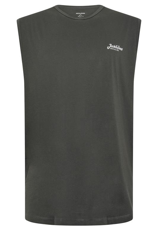 JACK & JONES 3 PACK Big & Tall White, Black, and Light Blue Tanktops | BadRhino 9