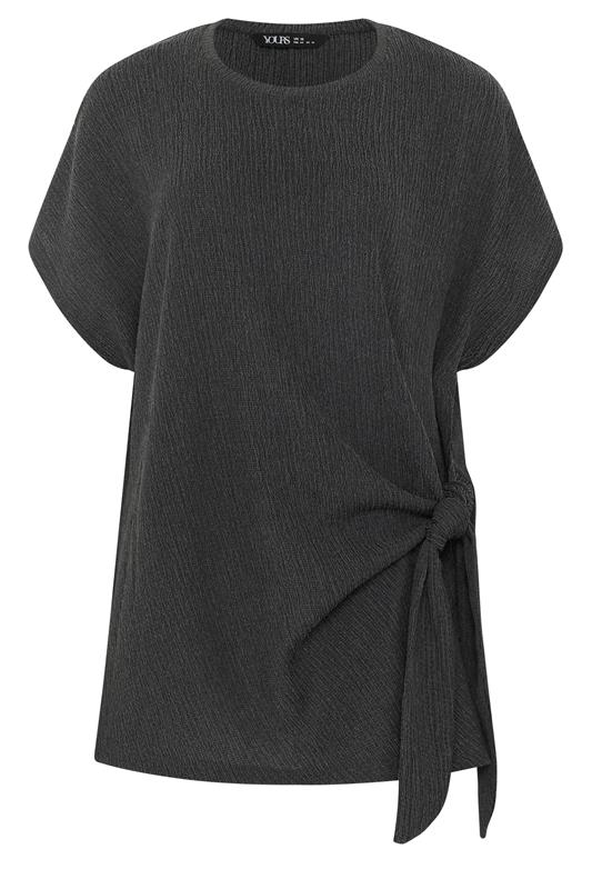 YOURS Plus Size Grey Side Knot T-Shirt 5