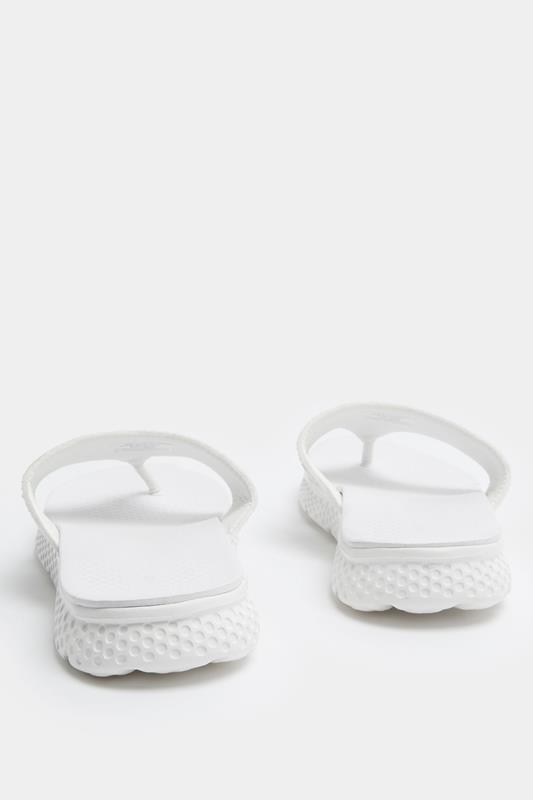 White Diamante T-Bar Sandals In Wide E Fit | Yours Clothing 4