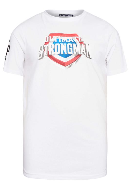 BadRhino White Ultimate Strongman T-Shirt | BadRhino 2