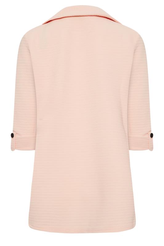 M&Co Pink Textured Blazer | M&Co 7
