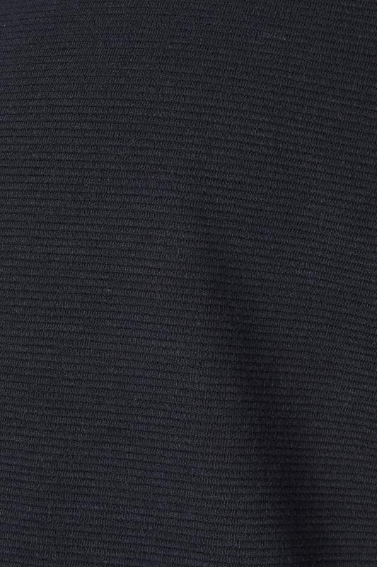 BadRhino Big & Tall Navy Blue Ottoman Textured T-Shirt | BadRhino 8