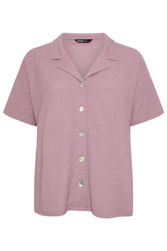 YOURS Plus Size Pink Textured Shirt | Yours Clothing 5
