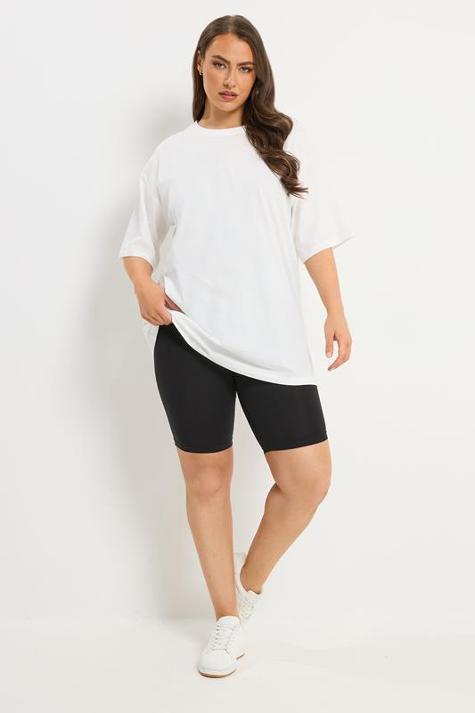 YOURSET 2 PACK Plus Size Black Tie Dye Cycling Shorts | Yours Clothing 6