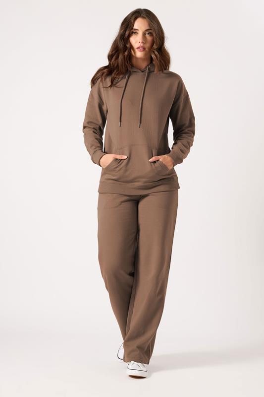 LTS Tall Women's Brown Wide Leg Jogger | Long Tall Sally 1