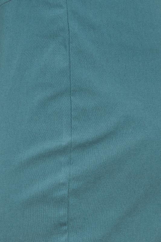M&Co Denim Blue Stretch Bengaline Trousers | M&Co 4