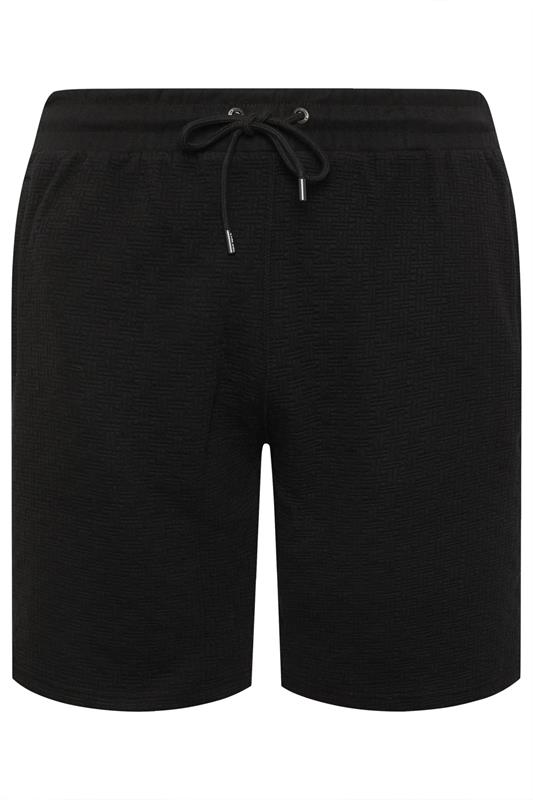 KAM Big & Tall Black Interlock Shorts | BadRhino 2