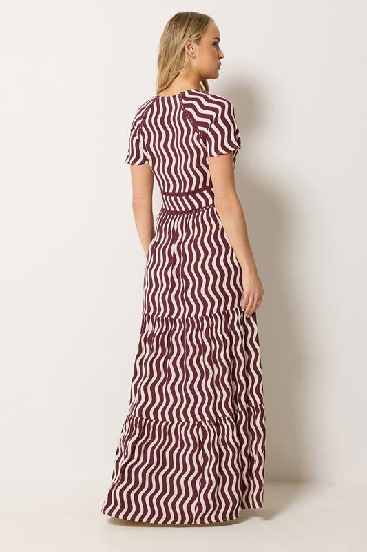 LTS Tall Women's Burgundy Red Swirl Print Maxi Dress | Long Tall Sally 2
