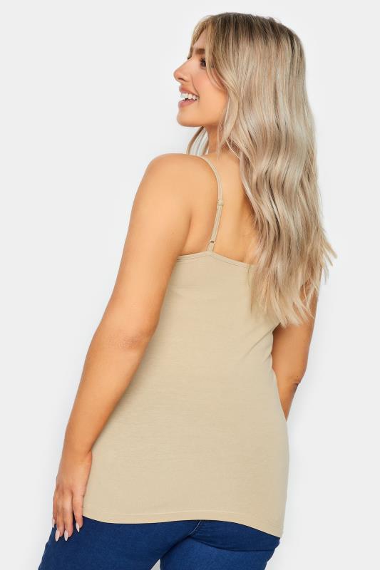 M&Co 3 PACK Beige Brown & White Cami Vest Tops | M&Co 4