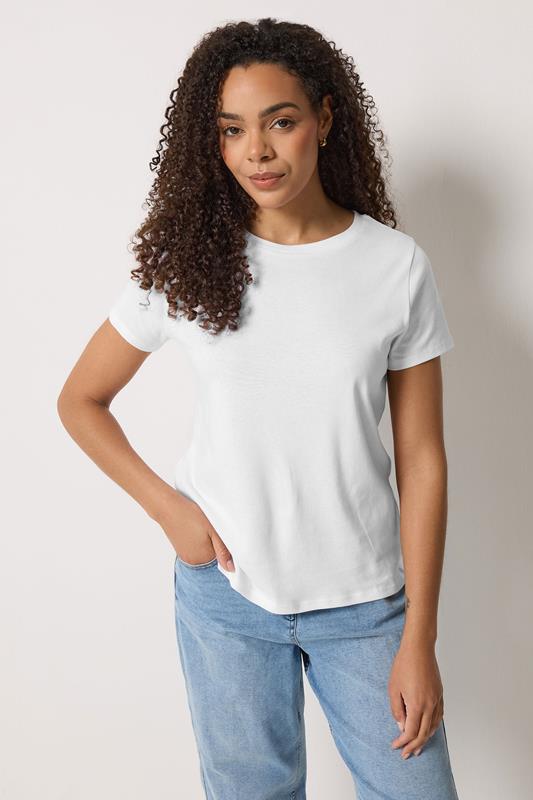  M&Co White Cotton T-Shirt