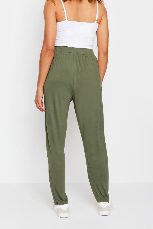 M&Co Khaki Green Hareem Jersey Trousers | M&Co 4