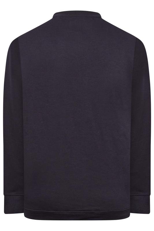 D555 Big & Tall Navy Blue Rockford Sweatshirt | BadRhino 4