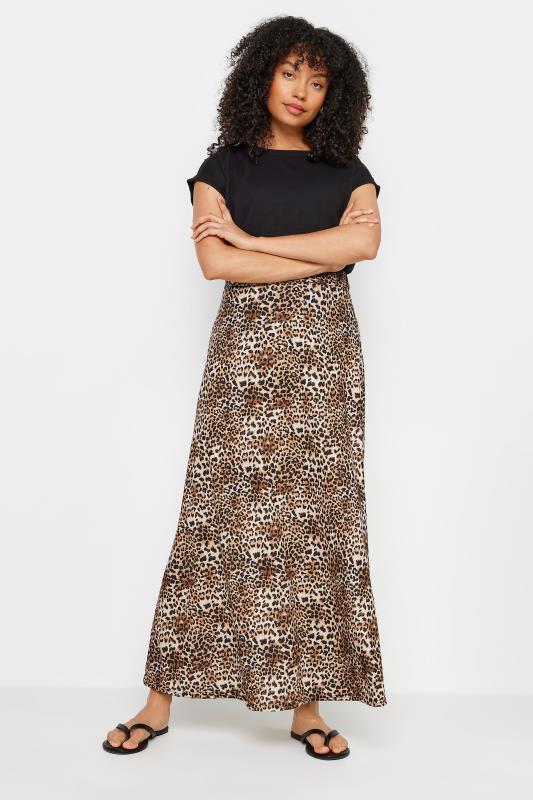 M&Co Natural Brown Leopard Print Maxi Skirt | M&Co 3