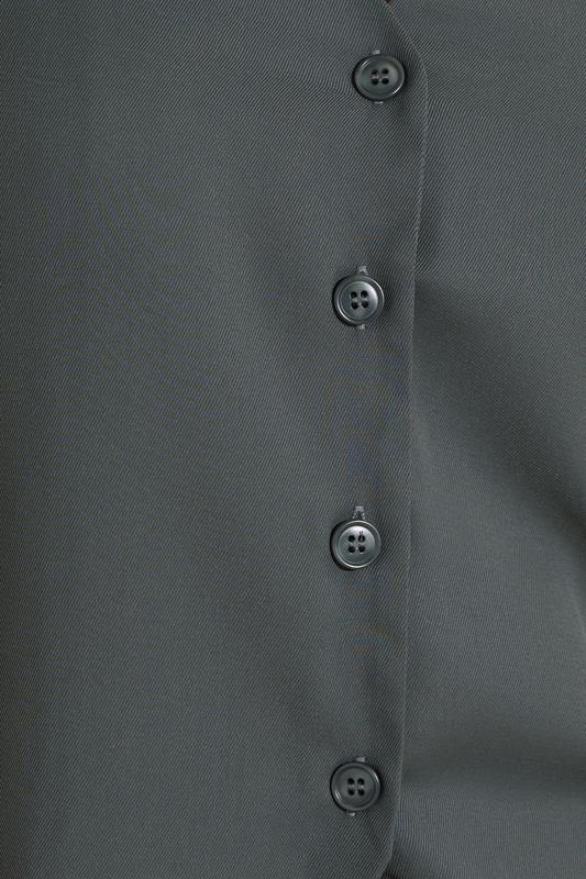 LTS Tall Grey Sleeveless Waistcoat Top | Long Tall Sally 4