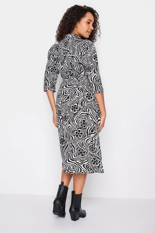 M&Co Black Floral Swirl Print Midaxi Shirt Dress | M&Co