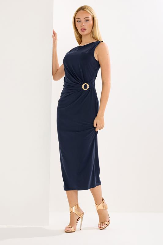STAR Navy Blue Wrap Dress | StarByJM 1