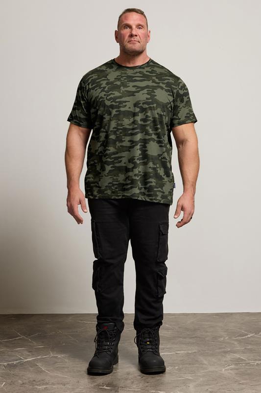 BadRhino Green Camo Print Crew Neck T-Shirt | BadRhino 2