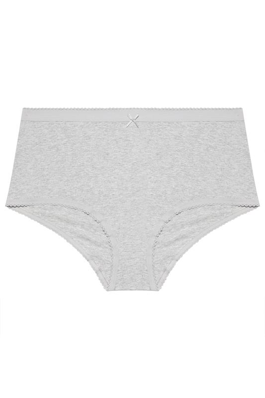 YOURSET 5 PACK Plus Size Grey Fairisle Full Briefs | Yours Clothing 10