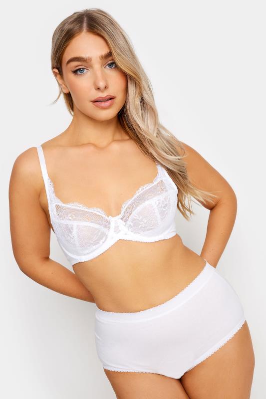 M&Co White Lace Non-Padded Floral Bra