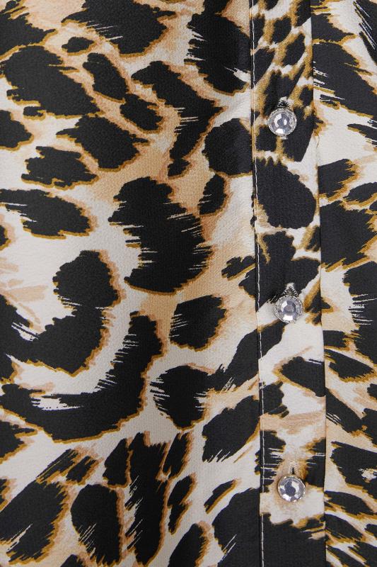 M&Co Black Leopard Print Short Sleeve Shirt | M&Co 5