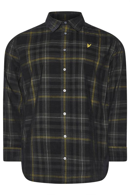 LYLE & SCOTT Big & Tall Black Check Shirt | BadRhino 2