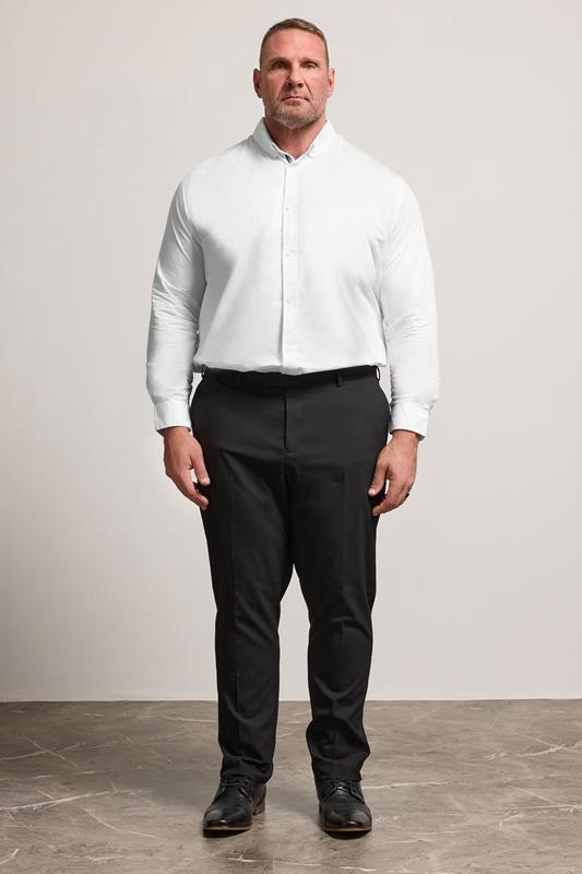BadRhino Big & Tall 2 PACK White Long Sleeve Poplin Shirts | BadRhino 5