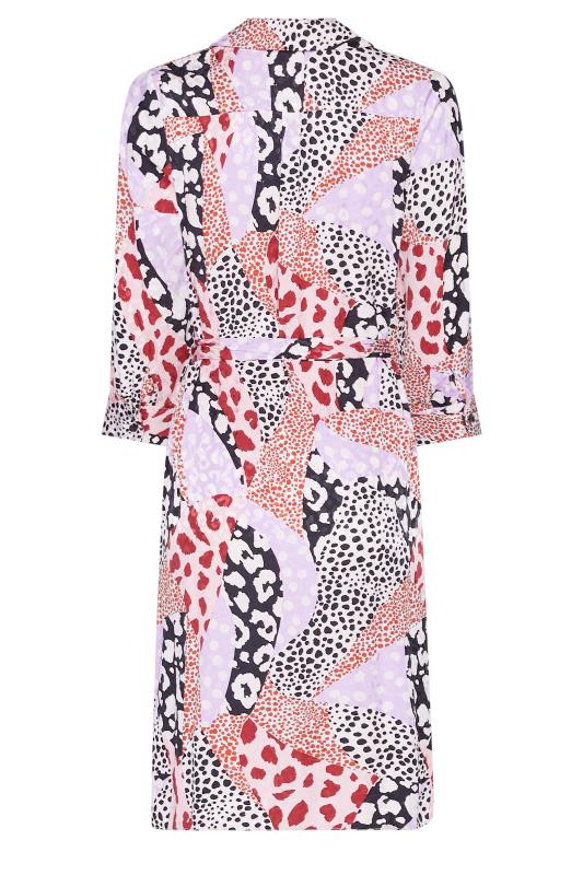 M&Co Women's Pink Mixed Animal Print Shirt Dress | M&Co